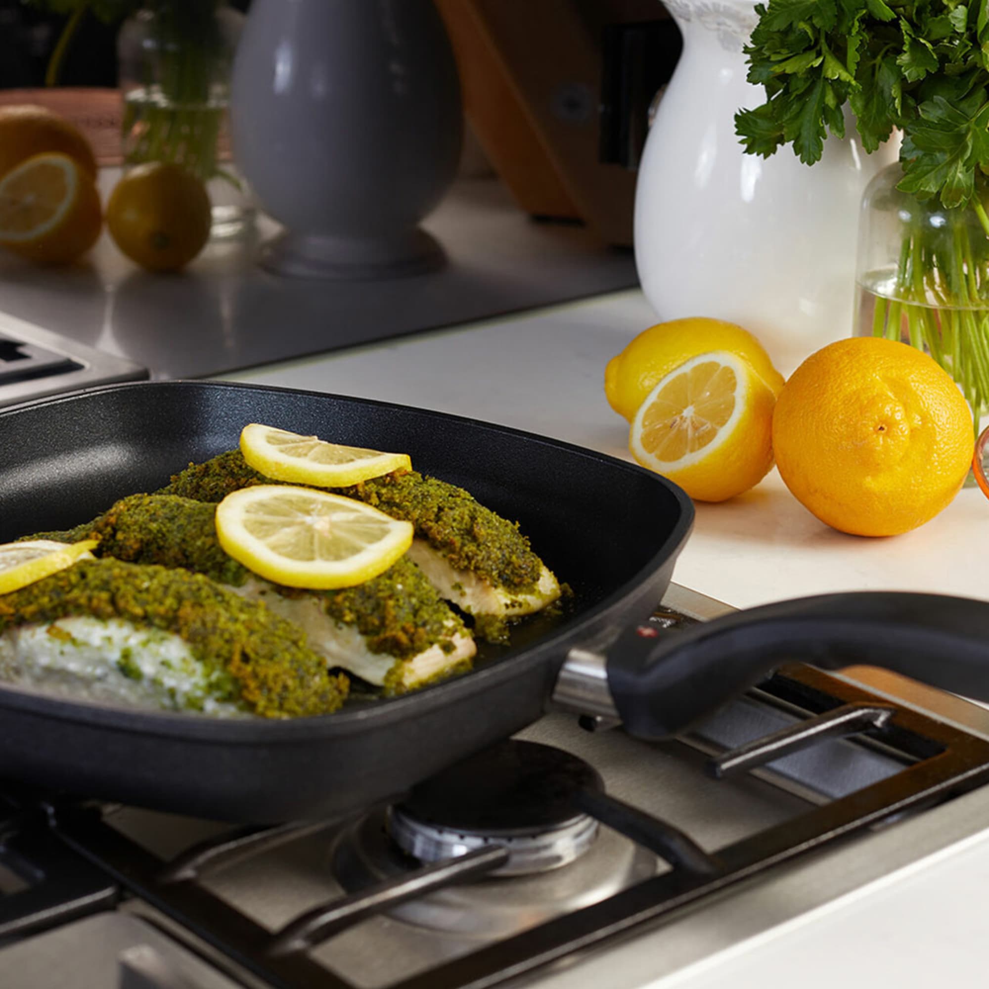 Swiss Diamond Induction XD Square Shallow Grilll Pan 28cm